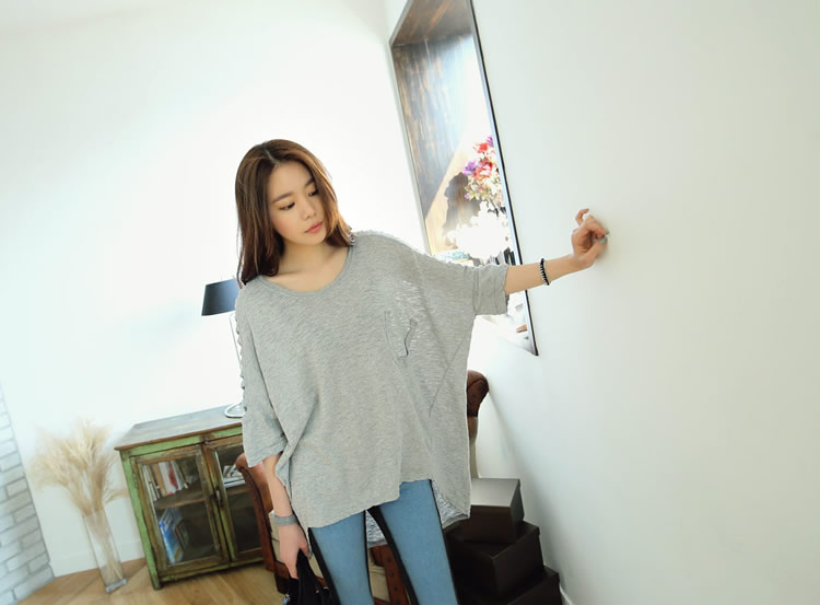 WT6171 Stylish Top Grey